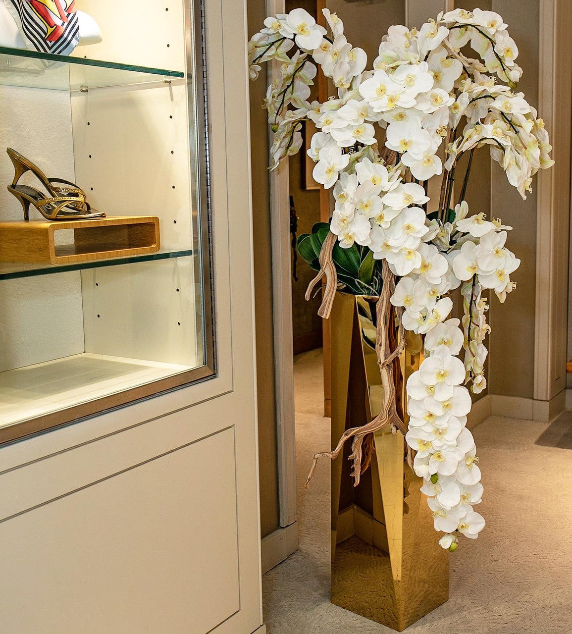 Orchidée Phalaenopsis · Édition Riviera, doré