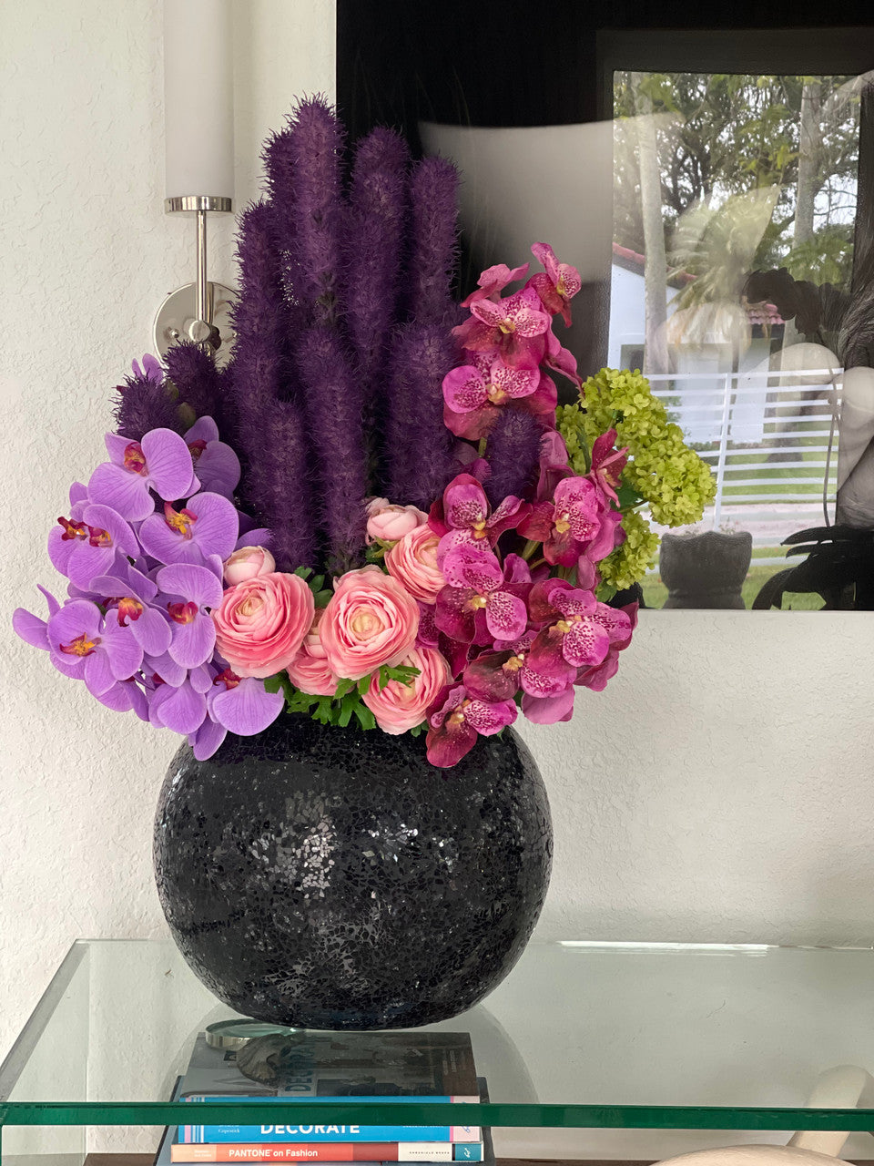 Orchidée Vanda | Signature Cannes, noir