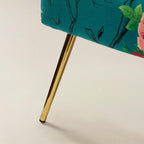 Coraline Eleganter Komfort im Ohrensessel-Akzentstuhl mit Blumenmuster