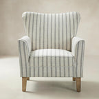 Rachel Ohrensessel im maritimen Streifendesign