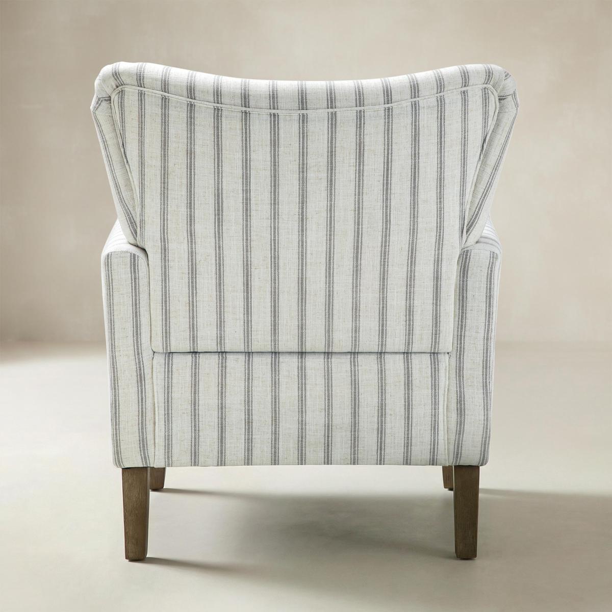 Rachel Ohrensessel im maritimen Streifendesign
