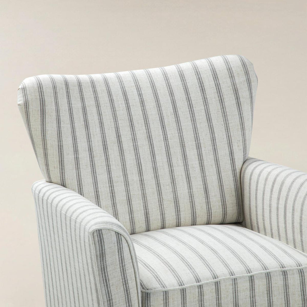 Rachel Ohrensessel im maritimen Streifendesign