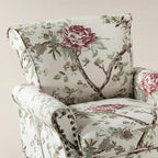 Artemisa Moderner gepolsterter Ohrensessel mit Blumenmuster