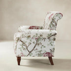 Artemisa Moderner gepolsterter Ohrensessel mit Blumenmuster
