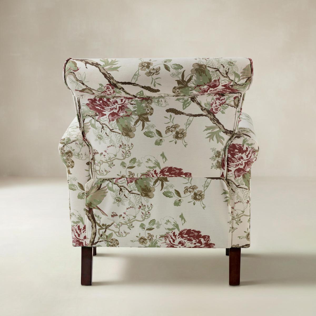 Artemisa Moderner gepolsterter Ohrensessel mit Blumenmuster