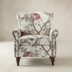 Artemisa Moderner gepolsterter Ohrensessel mit Blumenmuster