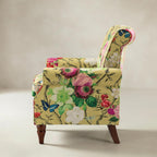 Artemisa Moderner gepolsterter Ohrensessel mit Blumenmuster