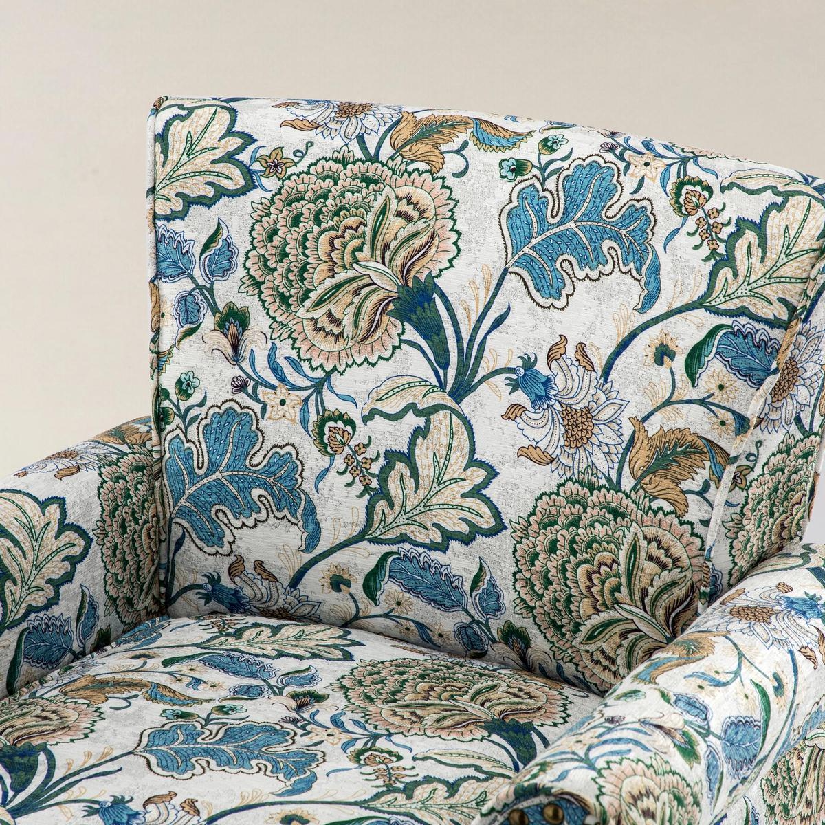 Artemisa Moderner gepolsterter Ohrensessel mit Blumenmuster
