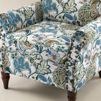 Artemisa Moderner gepolsterter Ohrensessel mit Blumenmuster