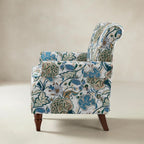 Artemisa Moderner gepolsterter Ohrensessel mit Blumenmuster