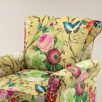 Artemisa Moderner gepolsterter Ohrensessel mit Blumenmuster