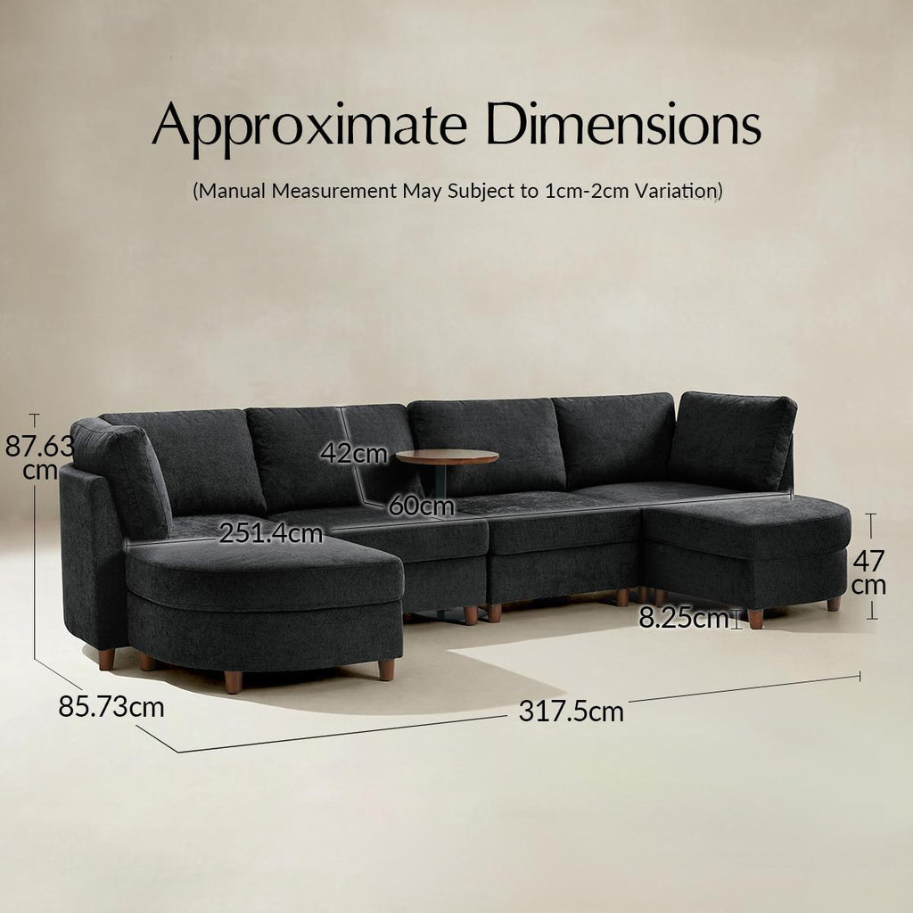 Gabriella Modulares Ecksofa mit Stauraum
