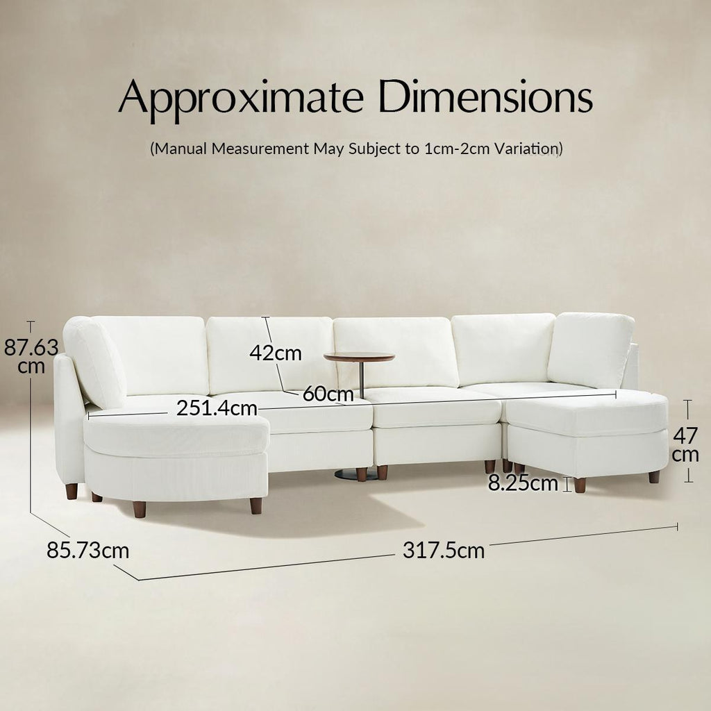 Gabriella Modulares Ecksofa mit Stauraum