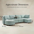 Gabriella Modulares Ecksofa mit Stauraum