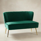 Bariana Mid-Century Modern 2-Sitzer-Sofa aus Samt