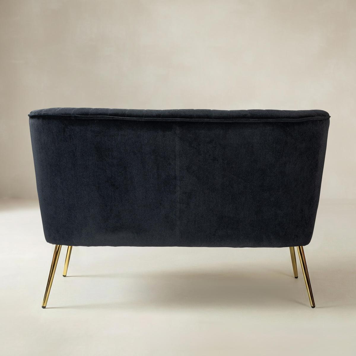 Bariana Mid-Century Modern 2-Sitzer-Sofa aus Samt