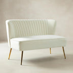 Bariana Mid-Century Modern 2-Sitzer-Sofa aus Samt