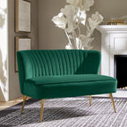 Bariana Mid-Century Modern 2-Sitzer-Sofa aus Samt