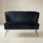 Bariana Mid-Century Modern 2-Sitzer-Sofa aus Samt
