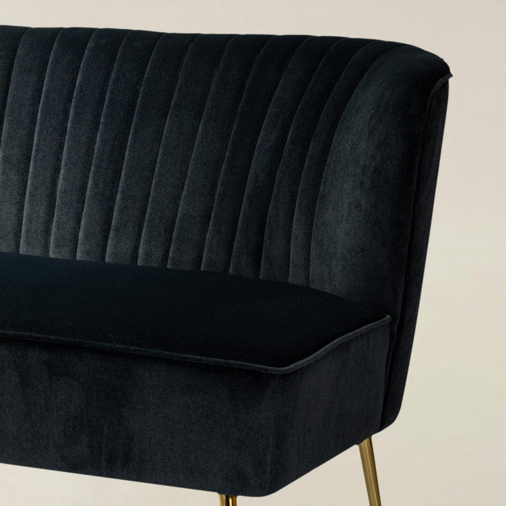 Bariana Mid-Century Modern 2-Sitzer-Sofa aus Samt