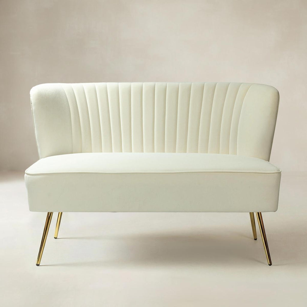 Bariana Mid-Century Modern 2-Sitzer-Sofa aus Samt