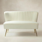Bariana Mid-Century Modern 2-Sitzer-Sofa aus Samt