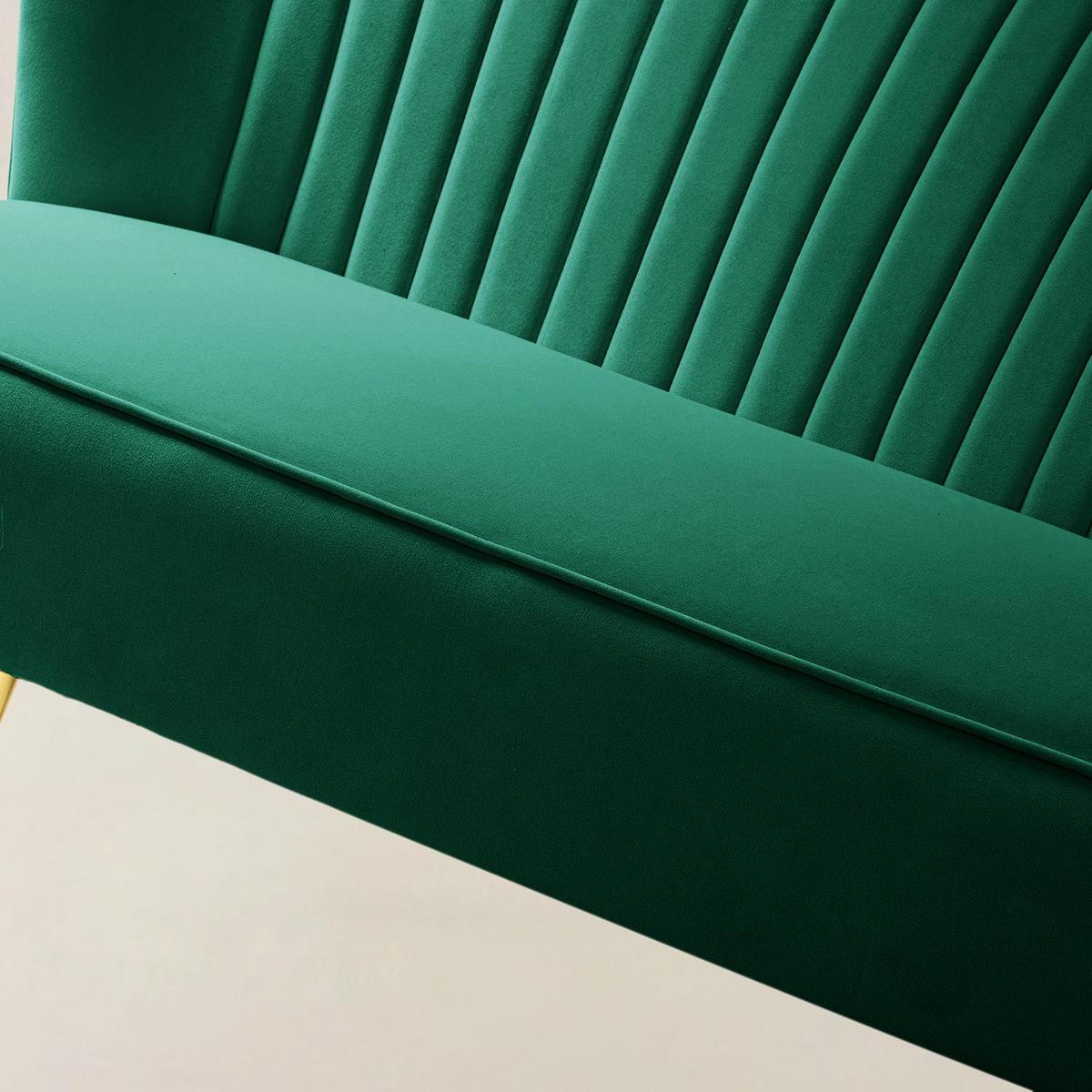 Bariana Mid-Century Modern 2-Sitzer-Sofa aus Samt