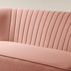 Bariana Mid-Century Modern 2-Sitzer-Sofa aus Samt