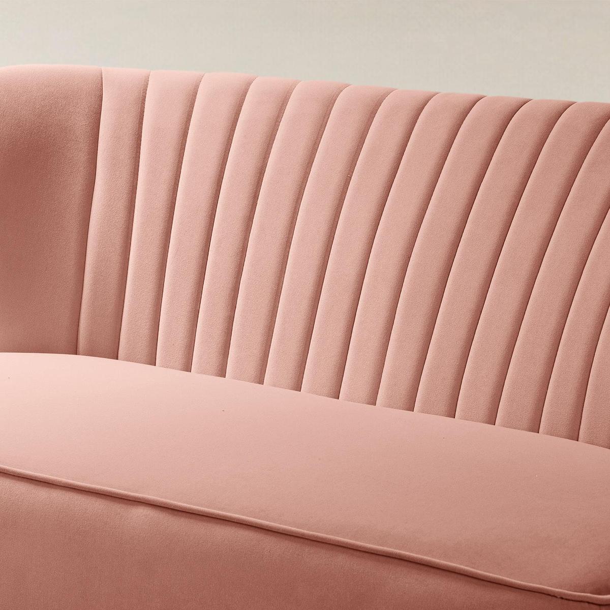 Bariana Mid-Century Modern 2-Sitzer-Sofa aus Samt
