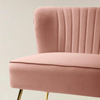 Bariana Mid-Century Modern 2-Sitzer-Sofa aus Samt