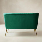 Bariana Mid-Century Modern 2-Sitzer-Sofa aus Samt