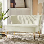 Bariana Mid-Century Modern 2-Sitzer-Sofa aus Samt