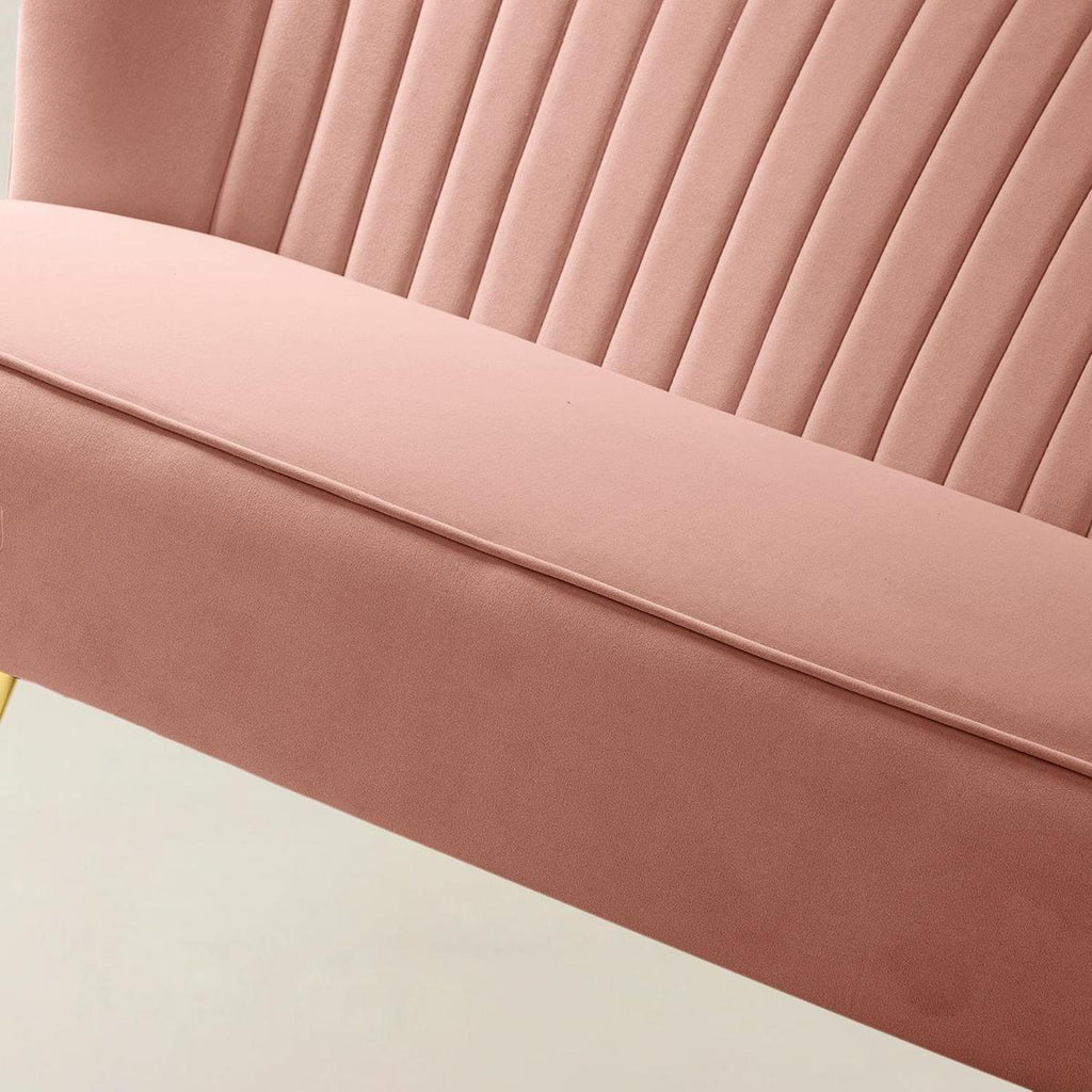 Bariana Mid-Century Modern 2-Sitzer-Sofa aus Samt