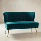 Bariana Mid-Century Modern 2-Sitzer-Sofa aus Samt