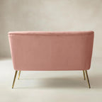 Bariana Mid-Century Modern 2-Sitzer-Sofa aus Samt