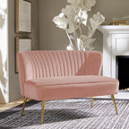 Bariana Mid-Century Modern 2-Sitzer-Sofa aus Samt