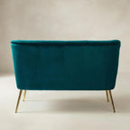 Bariana Mid-Century Modern 2-Sitzer-Sofa aus Samt
