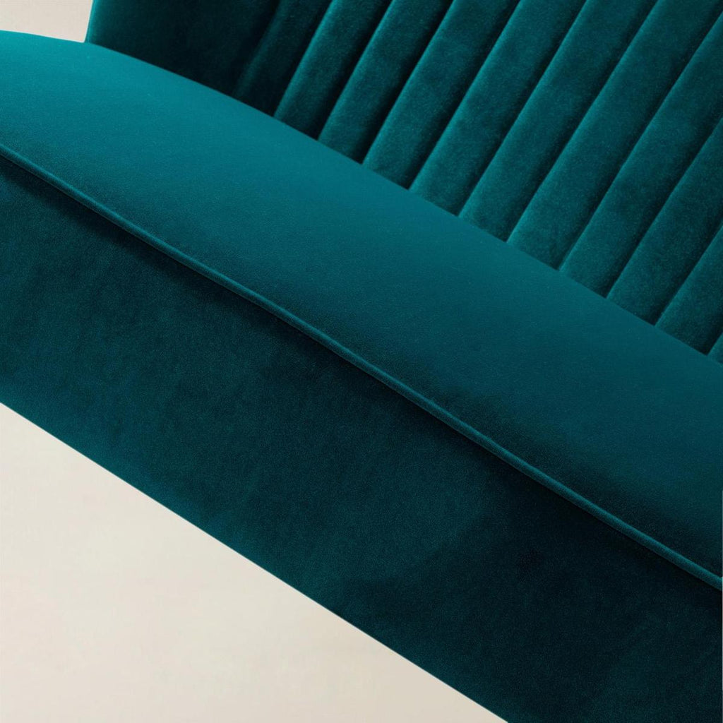 Bariana Mid-Century Modern 2-Sitzer-Sofa aus Samt