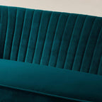 Bariana Mid-Century Modern 2-Sitzer-Sofa aus Samt