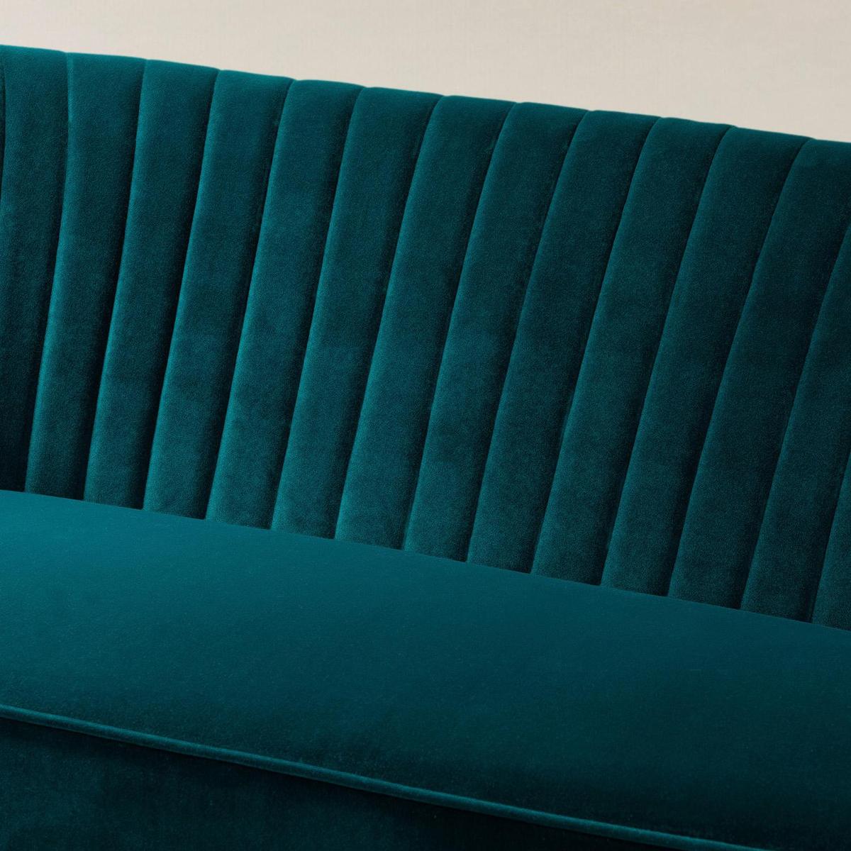 Bariana Mid-Century Modern 2-Sitzer-Sofa aus Samt