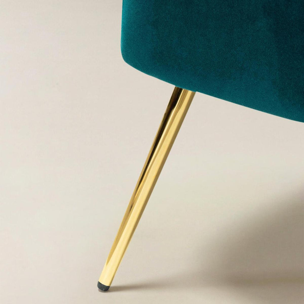 Bariana Mid-Century Modern 2-Sitzer-Sofa aus Samt