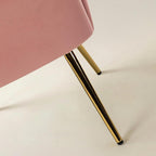 Ariel 2-Sitzer-Sofa aus Samt mit Muschelsilhouette und goldfarbenen Beinen