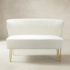 Ainhoa Mid-Century 2-Sitzer-Sofa aus Samt mit Hairpin-Beinen