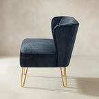 Ainhoa Mid-Century 2-Sitzer-Sofa aus Samt mit Hairpin-Beinen