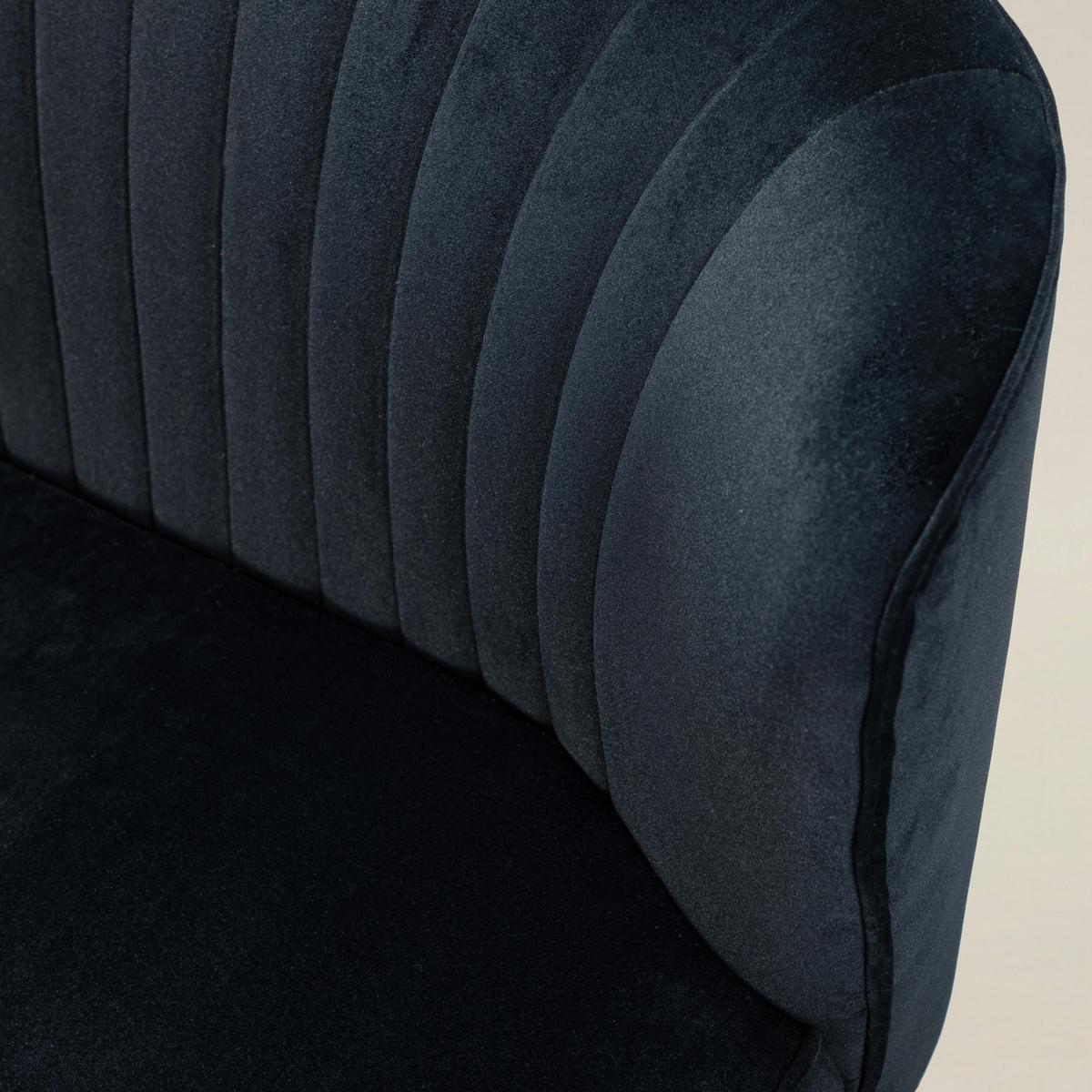 Ainhoa Mid-Century 2-Sitzer-Sofa aus Samt mit Hairpin-Beinen