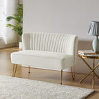 Ainhoa Mid-Century 2-Sitzer-Sofa aus Samt mit Hairpin-Beinen
