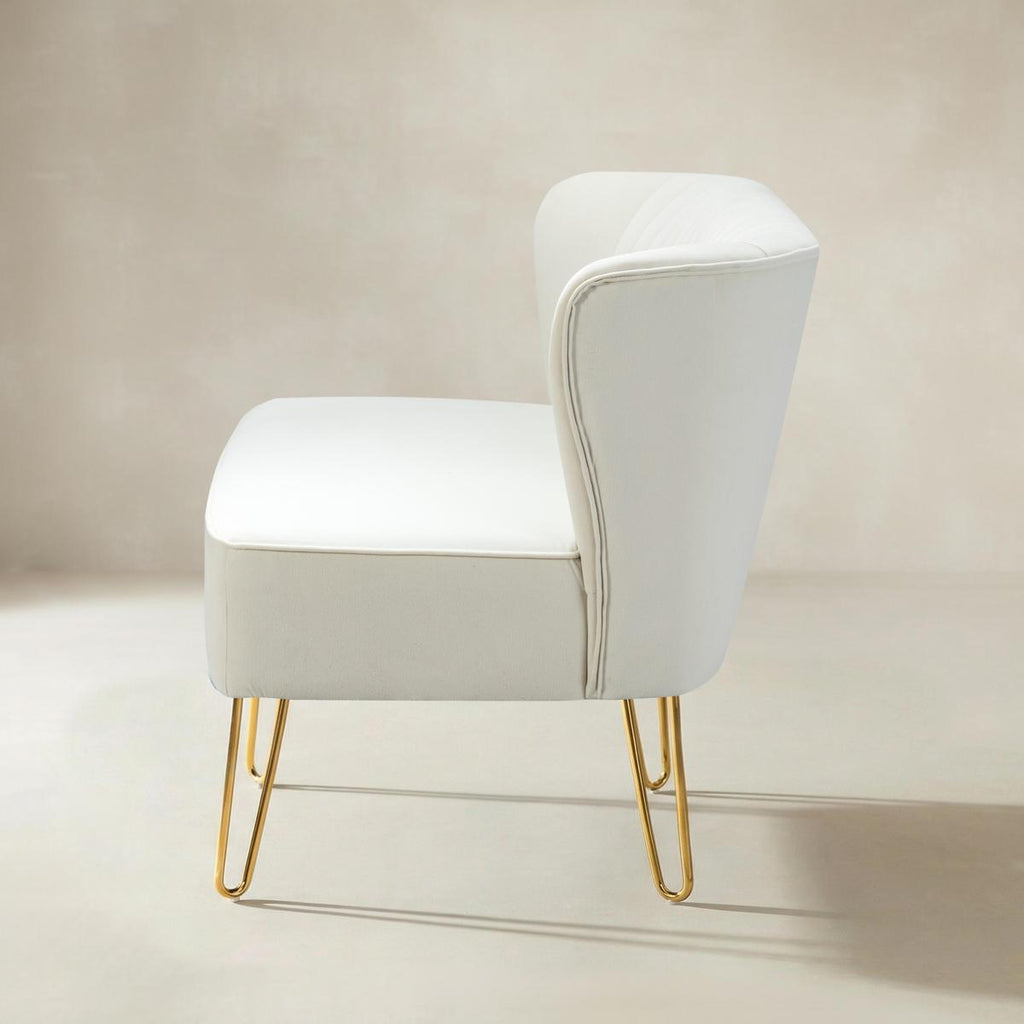 Ainhoa Mid-Century 2-Sitzer-Sofa aus Samt mit Hairpin-Beinen