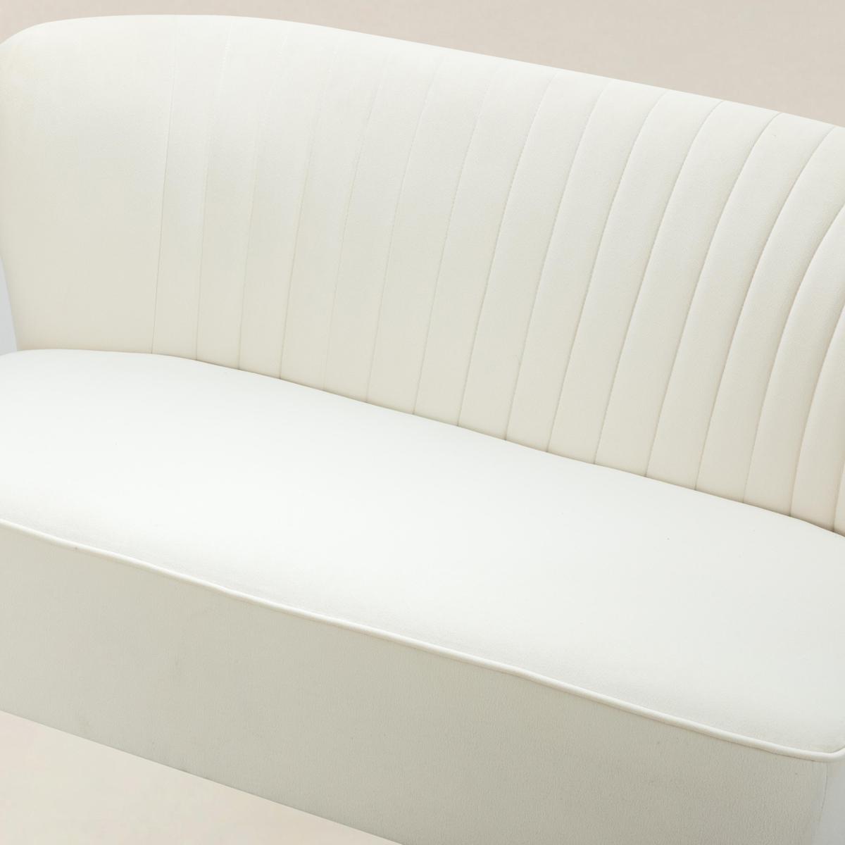 Ainhoa Mid-Century 2-Sitzer-Sofa aus Samt mit Hairpin-Beinen