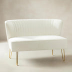 Ainhoa Mid-Century 2-Sitzer-Sofa aus Samt mit Hairpin-Beinen