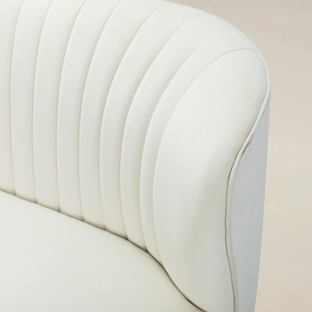 Ainhoa Mid-Century 2-Sitzer-Sofa aus Samt mit Hairpin-Beinen
